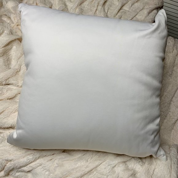 White Martini Throw Pillow 16 x 16 - Picture 3 of 4